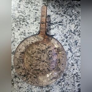 Vintage 10in Pyrex Glass Frying Pan